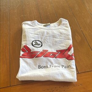 Sicko White Tee with Red Graphic